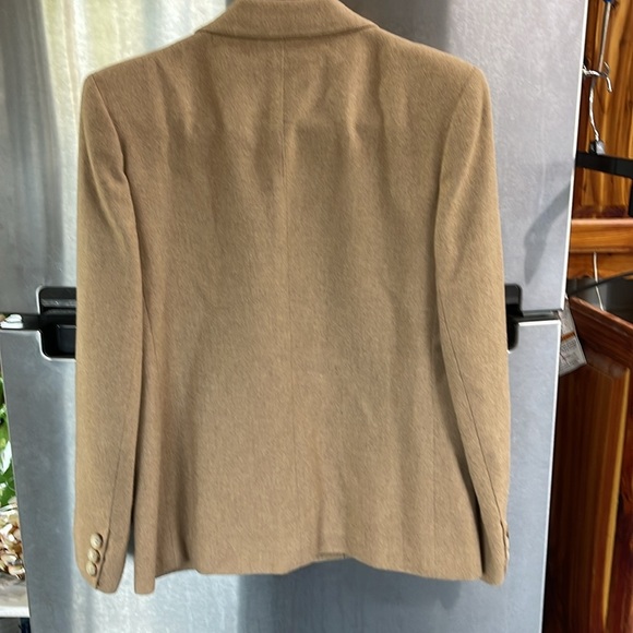 Vintage Evan Picone 100% Wool Blazer 1980s ILGWU Union Made camel tan women’s 8 - Picture 5 of 13